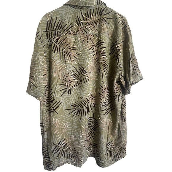 Red Macaw Men's Green Tropical Hawaiian Short Sleeve Button Down Shirt Size XXLT - Picture 10 of 15